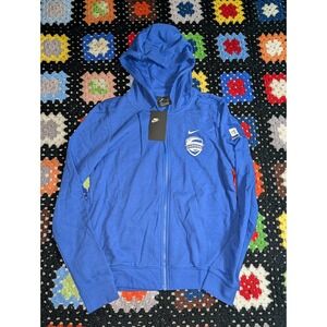 Nike Therma Fit Women's Small Blue US Paralympic Swimming Team Zip Hoodie 166